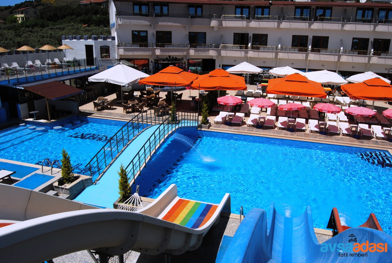 avşa adası aquaparklı otel bahar otel